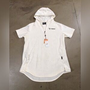 ASRV Off-White Short Sleeve Hoodie